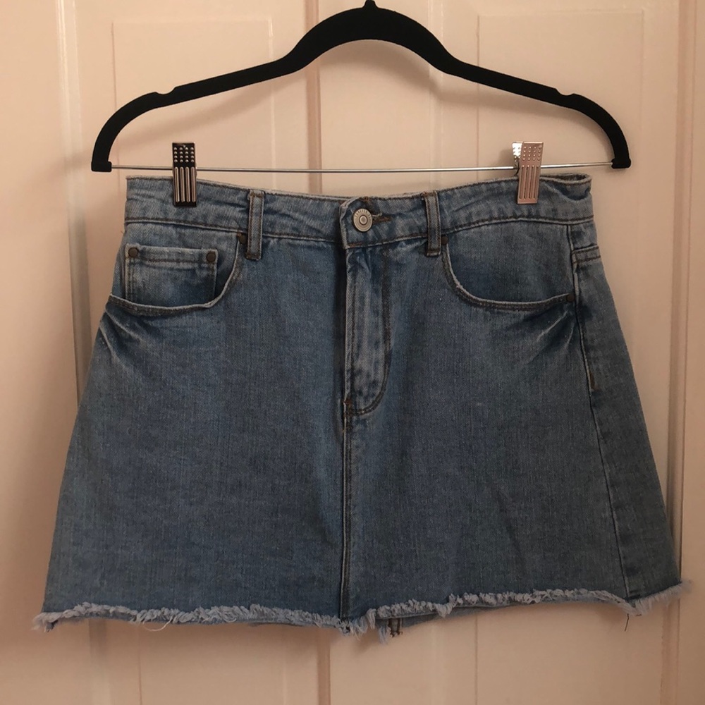 Jean mini skirt